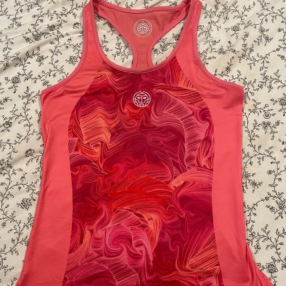 Vibrant Swirl Racerback Tank Top